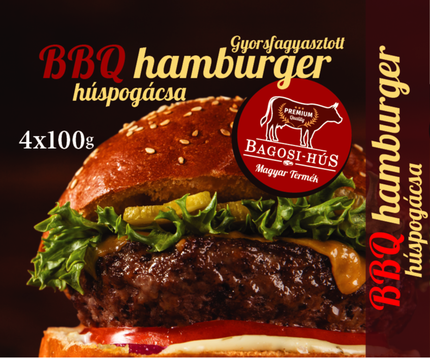 BBQ hamburger húspogácsa